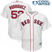 Camiseta Beisbol Hombre Boston Red Sox 52 Eduardo Rodriguez Blanco Cool Base