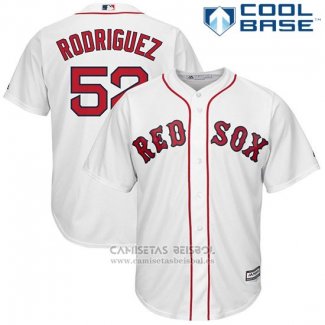 Camiseta Beisbol Hombre Boston Red Sox 52 Eduardo Rodriguez Blanco Cool Base