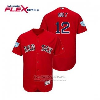 Camiseta Beisbol Hombre Boston Red Sox Brock Holt Flex Base Entrenamiento de Primavera 2019 Rojo