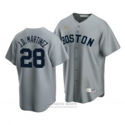 Camiseta Beisbol Hombre Boston Red Sox J.d. Martinez Cooperstown Collection Road Gris