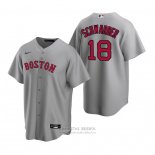 Camiseta Beisbol Hombre Boston Red Sox Kyle Schwarber Replica Road Gris
