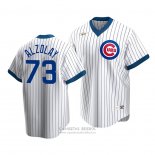 Camiseta Beisbol Hombre Chicago Cubs Adbert Alzolay Cooperstown Collection Primera Blanco