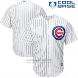 Camiseta Beisbol Hombre Chicago Cubs Blanco Autentico Collection Cool Base