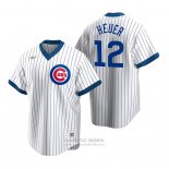 Camiseta Beisbol Hombre Chicago Cubs Codi Heuer Cooperstown Collection Primera Blanco