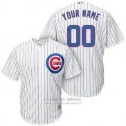 Camiseta Beisbol Hombre Chicago Cubs Personalizada Blanco