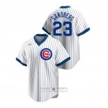 Camiseta Beisbol Hombre Chicago Cubs Ryne Sandberg Cooperstown Collection Primera Blanco