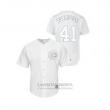 Camiseta Beisbol Hombre Chicago Cubs Steve Cishek 2019 Players Weekend Speedpass Replica Blanco