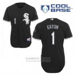 Camiseta Beisbol Hombre Chicago White Sox 1 Adam Eaton Negro Alterno Cool Base