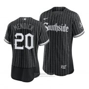 Camiseta Beisbol Hombre Chicago White Sox Danny Mendick 2021 City Connect Autentico Negro