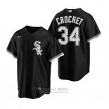 Camiseta Beisbol Hombre Chicago White Sox Garrett Crochet Replica 2020 Negro