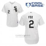 Camiseta Beisbol Hombre Chicago White Sox Nellie Fox 2 Blanco Primera Cool Base