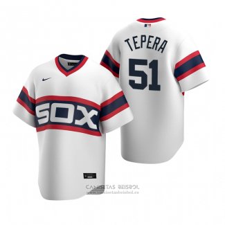 Camiseta Beisbol Hombre Chicago White Sox Ryan Tepera Cooperstown Collection Primera Blanco