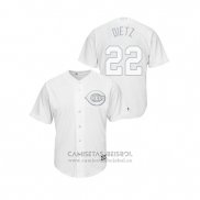 Camiseta Beisbol Hombre Cincinnati Reds Derek Dietrich 2019 Players Weekend Dietz Replica Blanco