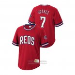 Camiseta Beisbol Hombre Cincinnati Reds Eugenio Suarez Cooperstown Collection Rojo