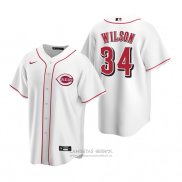 Camiseta Beisbol Hombre Cincinnati Reds Justin Wilson Replica Primera Blanco