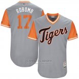 Camiseta Beisbol Hombre Detroit Tigers 2017 Little League World Series Andrew Romine Gris