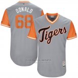 Camiseta Beisbol Hombre Detroit Tigers 2017 Little League World Series Daniel Stumpf Gris