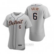 Camiseta Beisbol Hombre Detroit Tigers Al Kaline Autentico 2020 Road Gris