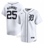 Camiseta Beisbol Hombre Detroit Tigers Matt Manning Primera Limited Blanco