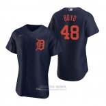 Camiseta Beisbol Hombre Detroit Tigers Matthew Boyd Autentico Alterno 2020 Azul