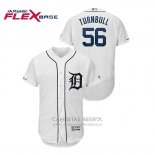 Camiseta Beisbol Hombre Detroit Tigers Spencer Turnbull Flex Base Autentico Collezione Blanco