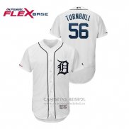 Camiseta Beisbol Hombre Detroit Tigers Spencer Turnbull Flex Base Autentico Collezione Blanco