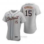 Camiseta Beisbol Hombre Detroit Tigers Tucker Barnhart Autentico Road Gris