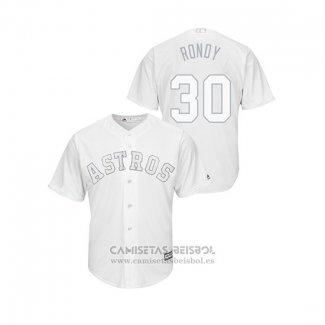 Camiseta Beisbol Hombre Houston Astros Hector Rondon 2019 Players Weekend Rondy Replica Blanco