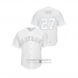 Camiseta Beisbol Hombre Houston Astros Jose Altuve 2019 Players Weekend Tuve Replica Blanco