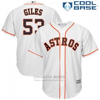 Camiseta Beisbol Hombre Houston Astros Ken Giles Blanco Cool Base