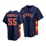 Camiseta Beisbol Hombre Houston Astros Ryan Pressly Replica Alterno Azul