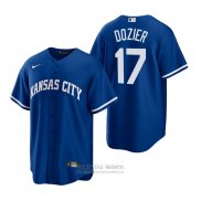 Camiseta Beisbol Hombre Kansas City Royals Hunter Dozier Alterno Replica Azul