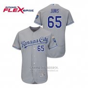 Camiseta Beisbol Hombre Kansas City Royals Jakob Junis Flex Base Gris