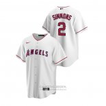 Camiseta Beisbol Hombre Los Angeles Angels Andrelton Simmons Replica Primera Blanco