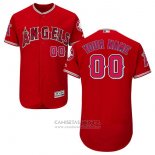 Camiseta Beisbol Hombre Los Angeles Angels Personalizada Rojo