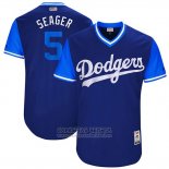 Camiseta Beisbol Hombre Los Angeles Dodgers 2017 Little League World Series Corey Seager Azul