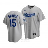 Camiseta Beisbol Hombre Los Angeles Dodgers Austin Barnes 2020 Replica Alterno Gris