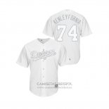 Camiseta Beisbol Hombre Los Angeles Dodgers Kenley Jansen 2019 Players Weekend Kenleyfornia Replica Blanco