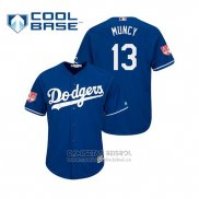 Camiseta Beisbol Hombre Los Angeles Dodgers Max Muncy Cool Base Entrenamiento de Primavera 2019 Azul