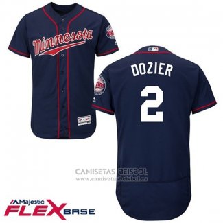 Camiseta Beisbol Hombre Minnesota Twins 2 Brian Dozier Azul Flex Base