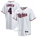 Camiseta Beisbol Hombre Minnesota Twins Carlos Correa Replica Blanco