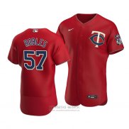 Camiseta Beisbol Hombre Minnesota Twins Hansel Robles Autentico Alterno Rojo