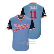 Camiseta Beisbol Hombre Minnesota Twins Jorge Polanco 2018 LLWS Players Weekend Chulo Azul