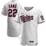 Camiseta Beisbol Hombre Minnesota Twins Miguel Sano Primera Autentico Blanco