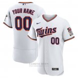 Camiseta Beisbol Hombre Minnesota Twins Personalizada Primera Autentico Blanco