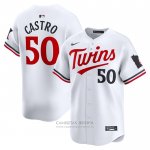 Camiseta Beisbol Hombre Minnesota Twins Willi Castro Primera Limited Blanco
