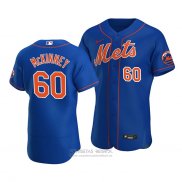 Camiseta Beisbol Hombre New York Mets Billy Mckinney Autentico Alterno Azul