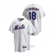 Camiseta Beisbol Hombre New York Mets Darryl Strawberry Replica Primera Blanco