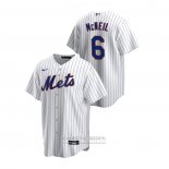 Camiseta Beisbol Hombre New York Mets Jeff Mcneil Replica Primera Blanco