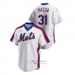 Camiseta Beisbol Hombre New York Mets Mike Piazza Cooperstown Collection Primera Blanco